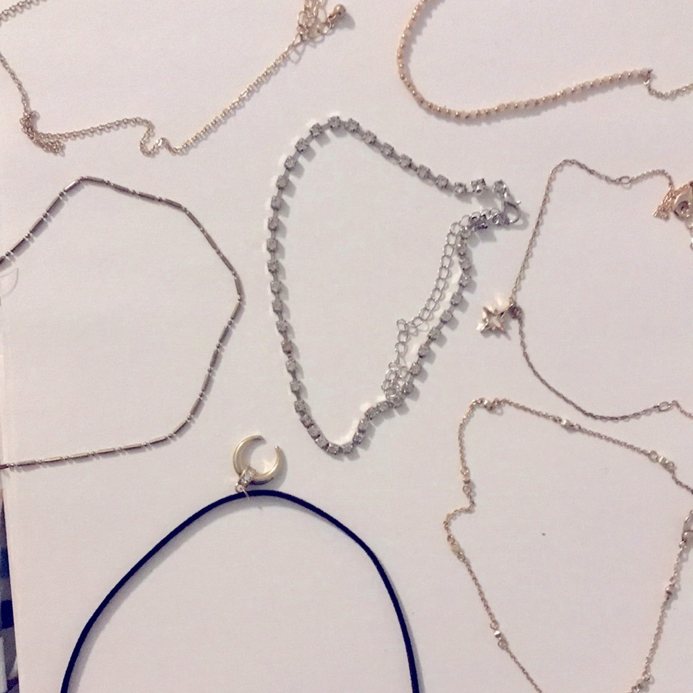 Chokers from Tillys. Can be bought separately